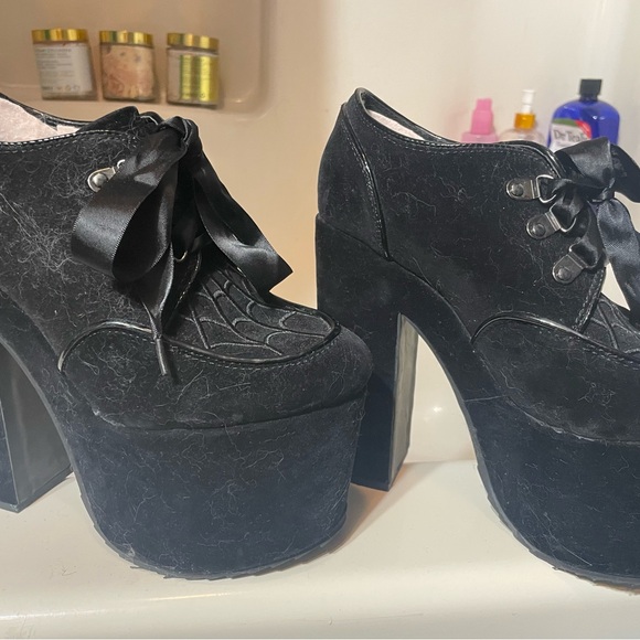 Killstar Shoes - Black Platform Women's Shoes